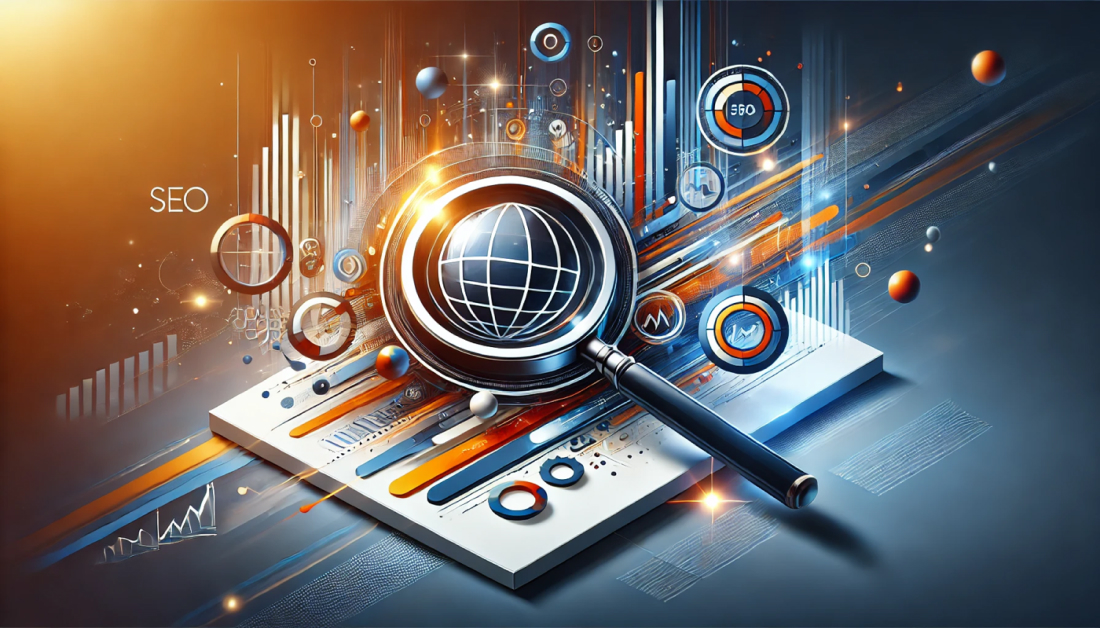 An illustration of digital marketing elements symbolizing the process of selecting an SEO company in Armenia.