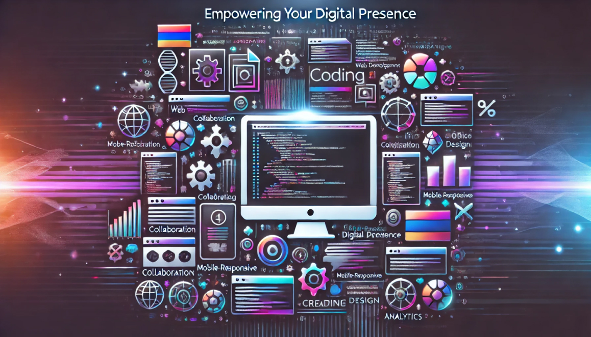 A visually compelling representation of why Armenian web development companies are ideal partners for innovative digital solutions.
