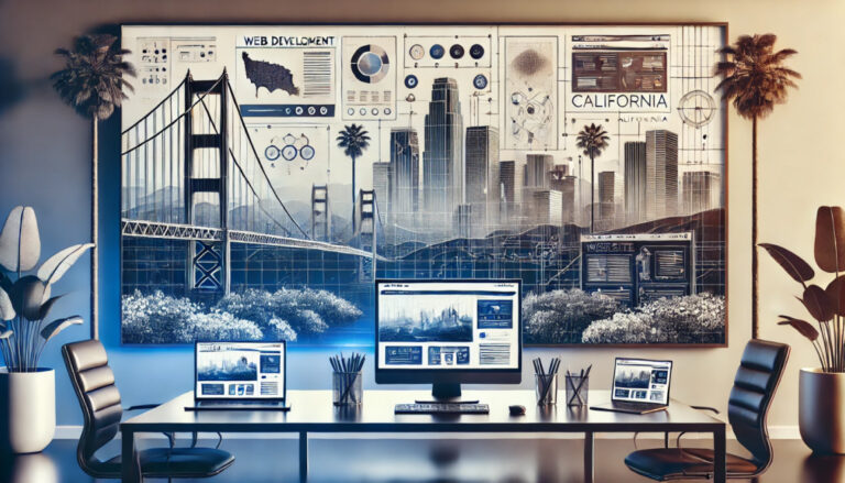 Изображение, иллюстрирующее преимущества разработки сайтов в Калифорнии для бизнеса