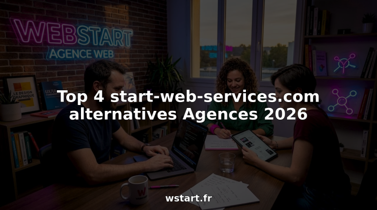 L’équipe de l’agence web se réunit autour d’un ordinateur portable et de tablettes pour travailler ensemble sur leurs projets.