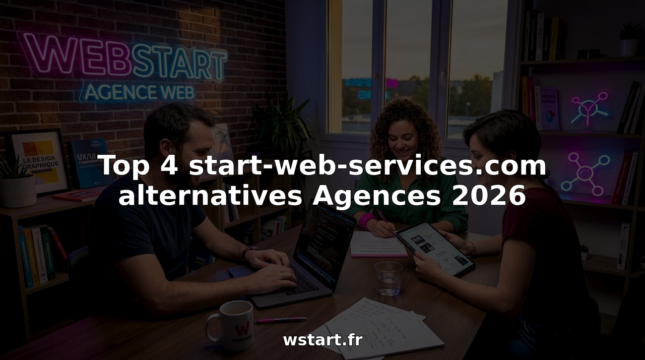 L’équipe de l’agence web se réunit autour d’un ordinateur portable et de tablettes pour travailler ensemble sur leurs projets.