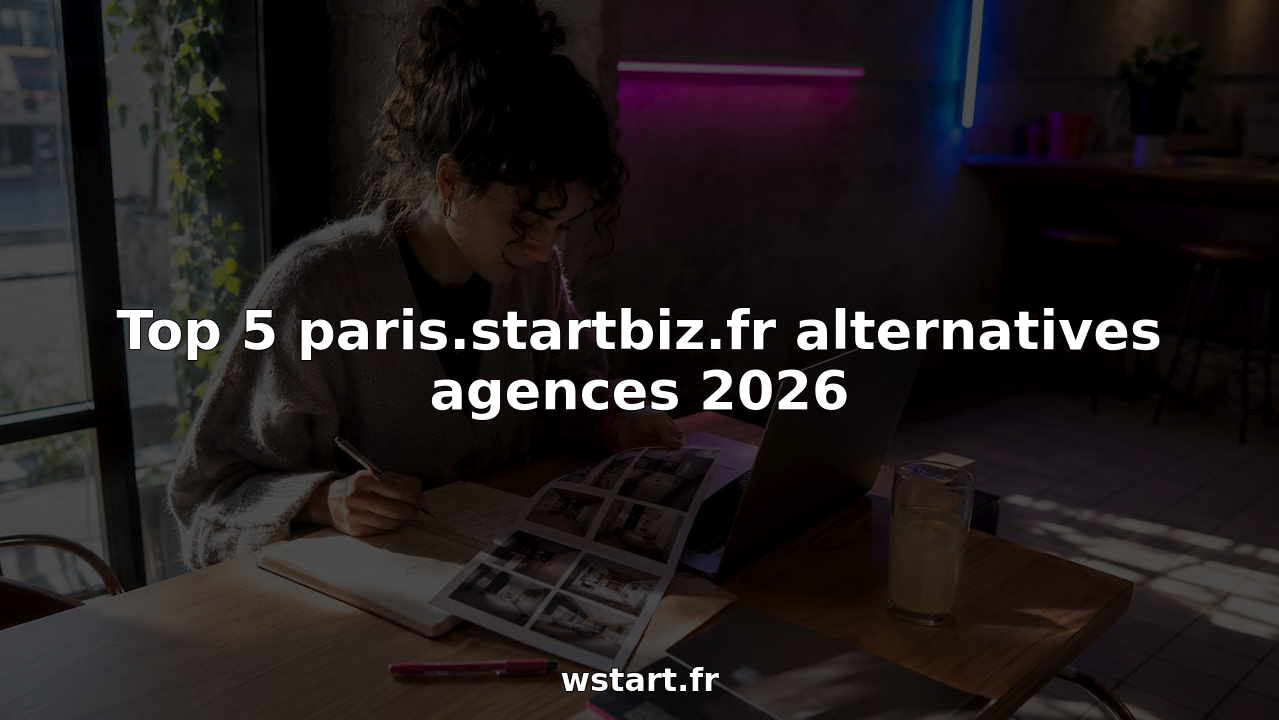 Dans un espace de coworking parisien, une femme professionnelle examine attentivement les différentes agences pour choisir celle qui correspond le mieux à ses besoins.