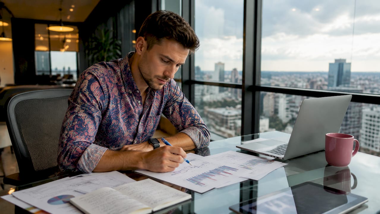 Un responsable analyse les rapports de ventes e-commerce en devises multiples.